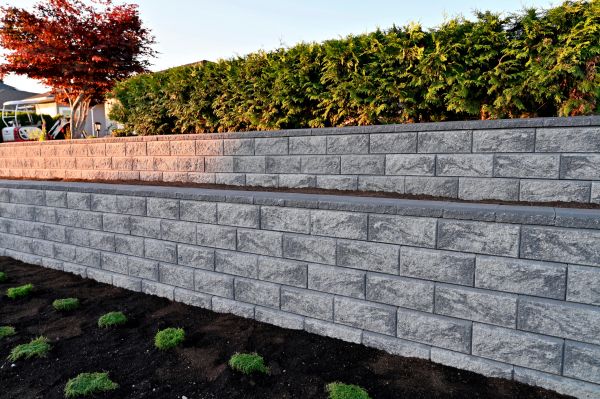 Concrete Retaining Wall Installation in Kernersville