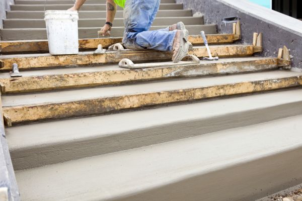 Concrete Steps Pouring in Kernersville