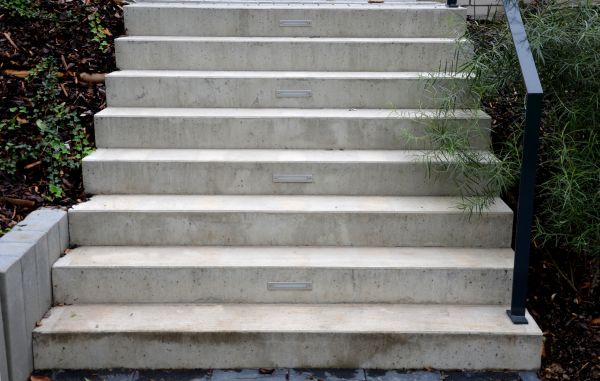 Poured Step Installation in Kernersville