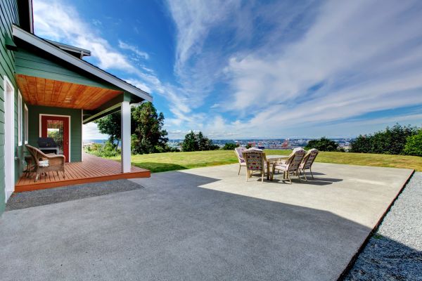 Backyard Concrete Paving in Kernersville