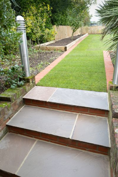 Backyard Steps Installation in Kernersville