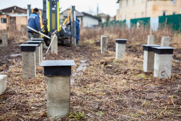 Concrete Piling Installation in Kernersville