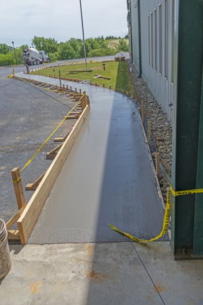 Concrete Sidewalk Paving in Kernersville