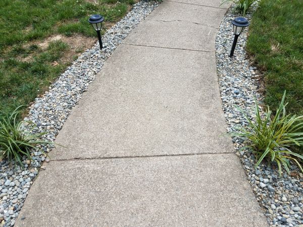 Cement Path Construction in Kernersville