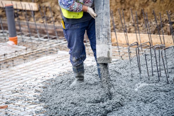 Cabin Foundation Pouring in Kernersville