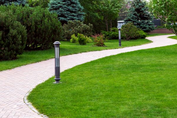 Backyard Sidewalk Installation in Kernersville